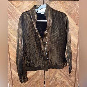 Vintage Iridescent Bomber Jacket